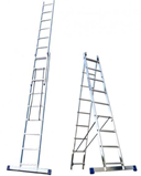 Лестница-стремянка Кратон 2-х секционная 224/364 см, 7,2 кг  2х8 ст.