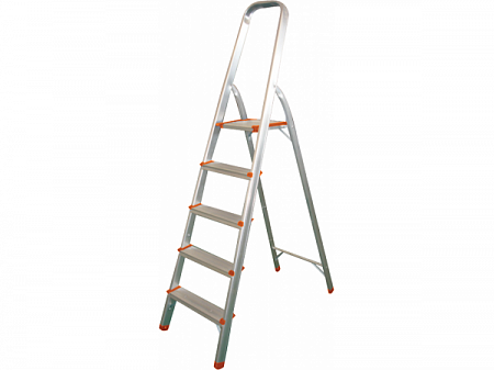 Лестница-стремянка алюминиевая Кратон 6 ст. 124 см, 4,6 кг